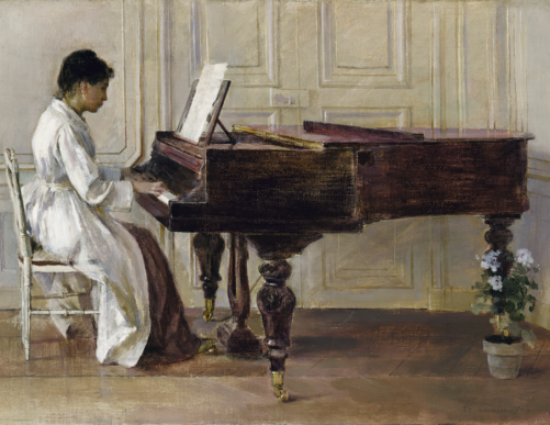 Painting: At the Piano by Theodore Robinson / Bridgeman Images