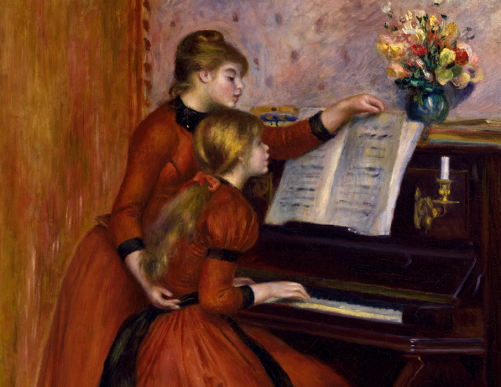 The piano leçon by Pierre Auguste Renoir / © Photo Josse / Bridgeman Images